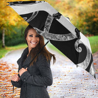 Hawke's Bay Custom Rugby New Zealand Umbrella Aotearoa Maori Pukana Tiki Mascot
