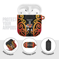 Waikato Custom Rugby New Zealand AirPods Case Aotearoa Maori Pukana Tiki Mascot
