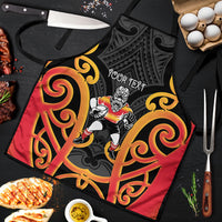 Waikato Custom Rugby New Zealand Apron Aotearoa Maori Pukana Tiki Mascot