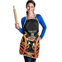 Waikato Custom Rugby New Zealand Apron Aotearoa Maori Pukana Tiki Mascot