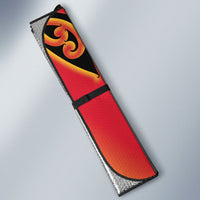 Waikato Custom Rugby New Zealand Auto Sun Shade Aotearoa Maori Pukana Tiki Mascot