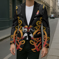 Waikato Custom Rugby New Zealand Blazer Aotearoa Maori Pukana Tiki Mascot