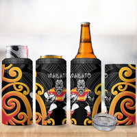 Waikato Rugby New Zealand 4 in 1 Can Cooler Tumbler Aotearoa Maori Pukana Tiki Mascot