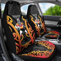 Waikato Custom Rugby New Zealand Car Seat Cover Aotearoa Maori Pukana Tiki Mascot