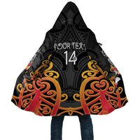 Waikato Custom Rugby New Zealand Cloak Aotearoa Maori Pukana Tiki Mascot