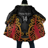 Waikato Custom Rugby New Zealand Cloak Aotearoa Maori Pukana Tiki Mascot