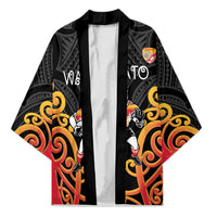 Waikato Custom Rugby New Zealand Kimono Aotearoa Maori Pukana Tiki Mascot