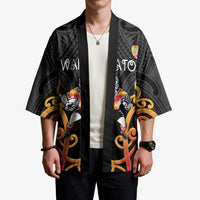 Waikato Custom Rugby New Zealand Kimono Aotearoa Maori Pukana Tiki Mascot