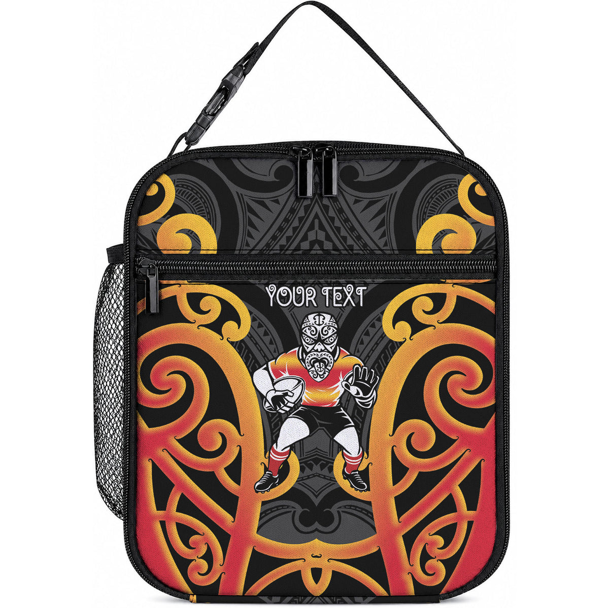 Waikato Custom Rugby New Zealand Lunch Bag Aotearoa Maori Pukana Tiki Mascot