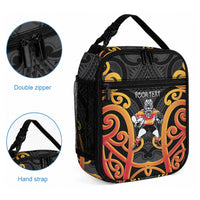Waikato Custom Rugby New Zealand Lunch Bag Aotearoa Maori Pukana Tiki Mascot