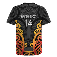 Waikato Custom Rugby New Zealand Rugby Jersey Aotearoa Maori Pukana Tiki Mascot