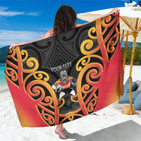 Waikato Custom Rugby New Zealand Sarong Aotearoa Maori Pukana Tiki Mascot