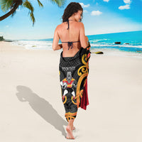 Waikato Custom Rugby New Zealand Sarong Aotearoa Maori Pukana Tiki Mascot