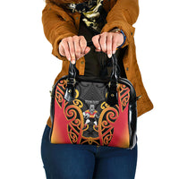 Waikato Custom Rugby New Zealand Shoulder Handbag Aotearoa Maori Pukana Tiki Mascot