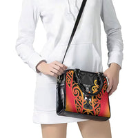 Waikato Custom Rugby New Zealand Shoulder Handbag Aotearoa Maori Pukana Tiki Mascot