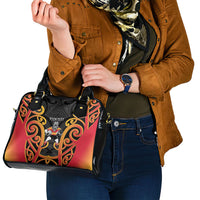 Waikato Custom Rugby New Zealand Shoulder Handbag Aotearoa Maori Pukana Tiki Mascot