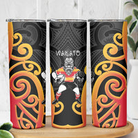 Waikato Rugby New Zealand Skinny Tumbler Aotearoa Maori Pukana Tiki Mascot