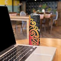 Waikato Rugby New Zealand Skinny Tumbler Aotearoa Maori Pukana Tiki Mascot