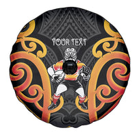 Waikato Custom Rugby New Zealand Spare Tire Cover Aotearoa Maori Pukana Tiki Mascot
