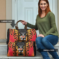 Waikato Custom Rugby New Zealand Travel Bag Aotearoa Maori Pukana Tiki Mascot