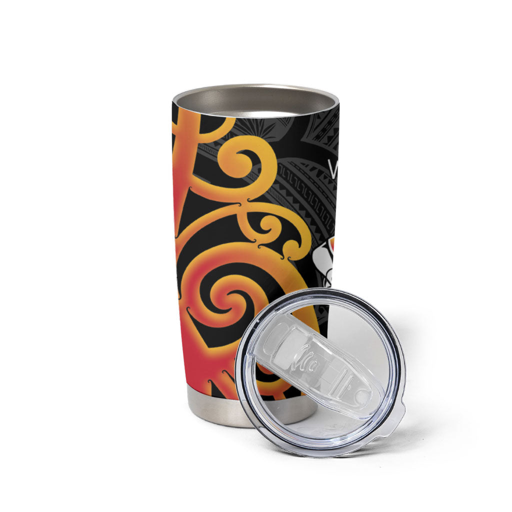 Waikato Rugby New Zealand Tumbler Cup Aotearoa Maori Pukana Tiki Mascot