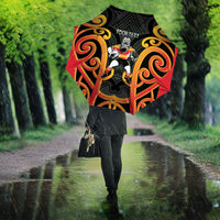 Waikato Custom Rugby New Zealand Umbrella Aotearoa Maori Pukana Tiki Mascot