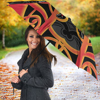 Waikato Custom Rugby New Zealand Umbrella Aotearoa Maori Pukana Tiki Mascot