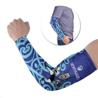 Northland Custom Rugby New Zealand Arm Sleeves Aotearoa Maori Pukana Tiki Mascot
