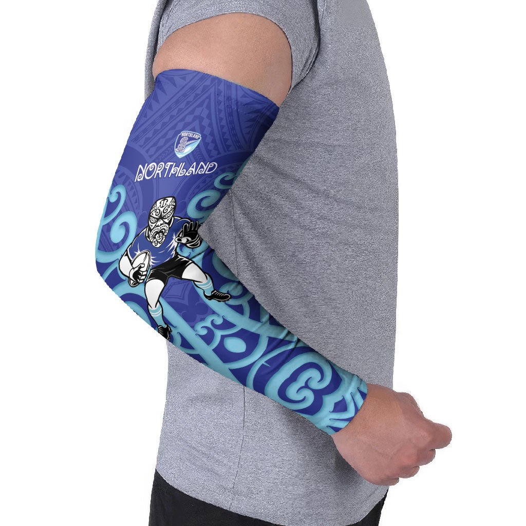 Northland Custom Rugby New Zealand Arm Sleeves Aotearoa Maori Pukana Tiki Mascot
