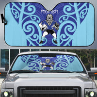 Northland Custom Rugby New Zealand Auto Sun Shade Aotearoa Maori Pukana Tiki Mascot