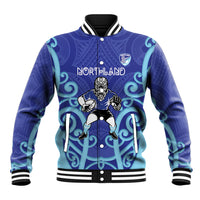 Northland Custom Rugby New Zealand Baseball Jacket Aotearoa Maori Pukana Tiki Mascot