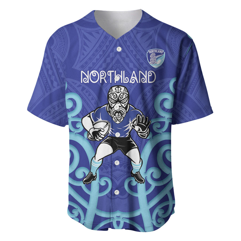 Northland Custom Rugby New Zealand Baseball Jersey Aotearoa Maori Pukana Tiki Mascot