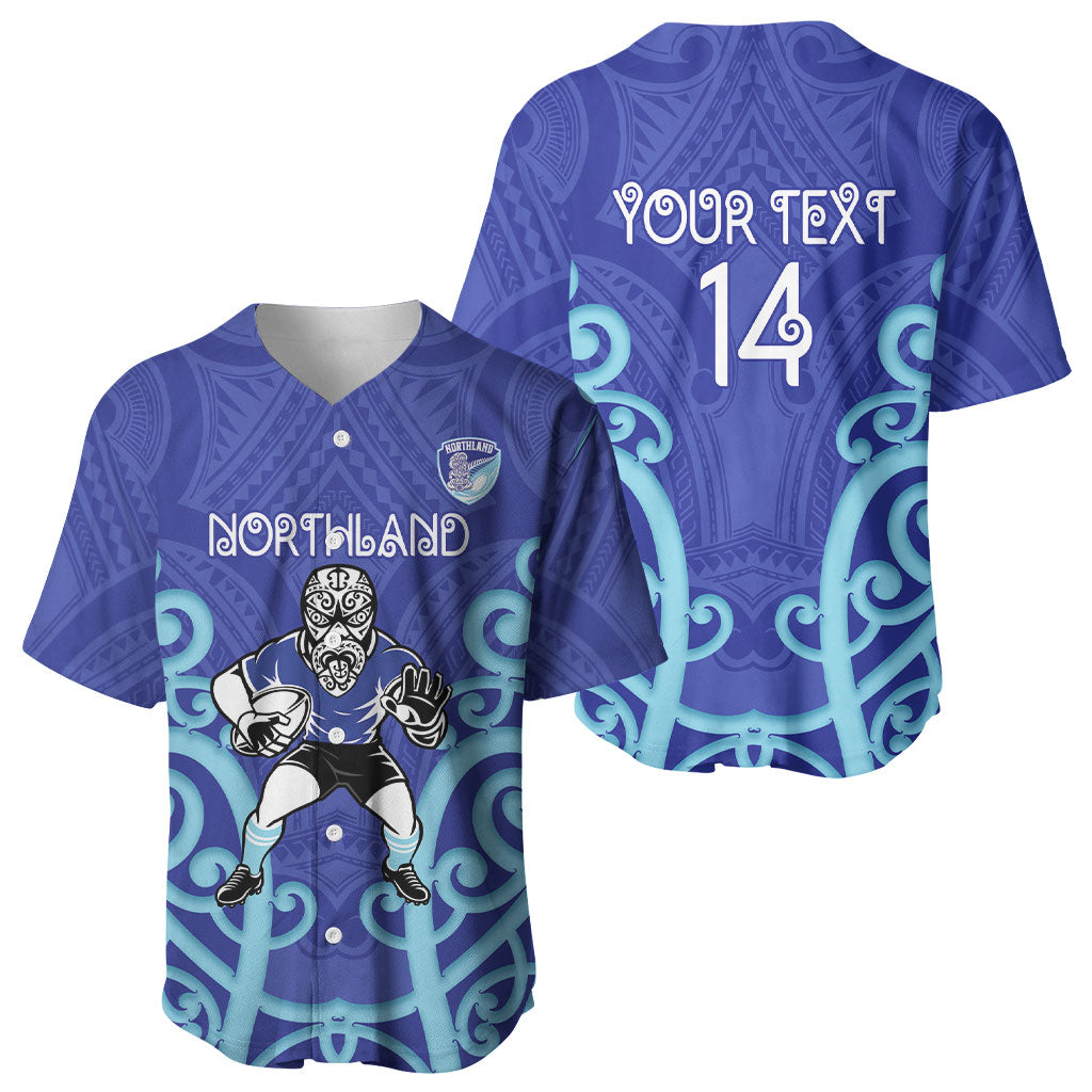 Northland Custom Rugby New Zealand Baseball Jersey Aotearoa Maori Pukana Tiki Mascot