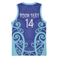 Northland Custom Rugby New Zealand Basketball Jersey Aotearoa Maori Pukana Tiki Mascot