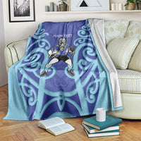 Northland Custom Rugby New Zealand Blanket Aotearoa Maori Pukana Tiki Mascot