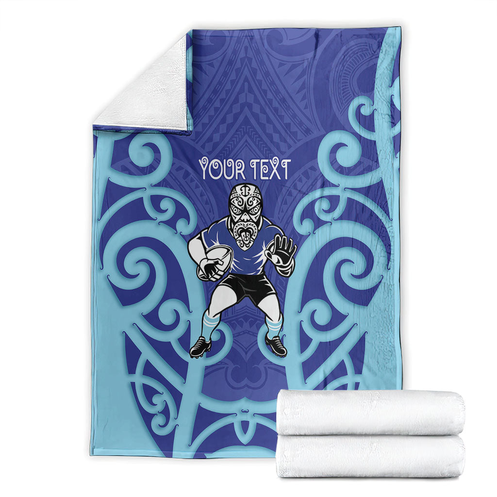 Northland Custom Rugby New Zealand Blanket Aotearoa Maori Pukana Tiki Mascot