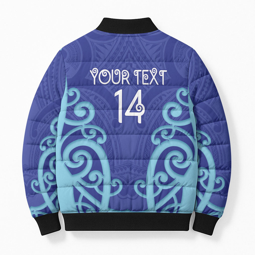 Northland Custom Rugby New Zealand Bomber Puffer Jacket Aotearoa Maori Pukana Tiki Mascot