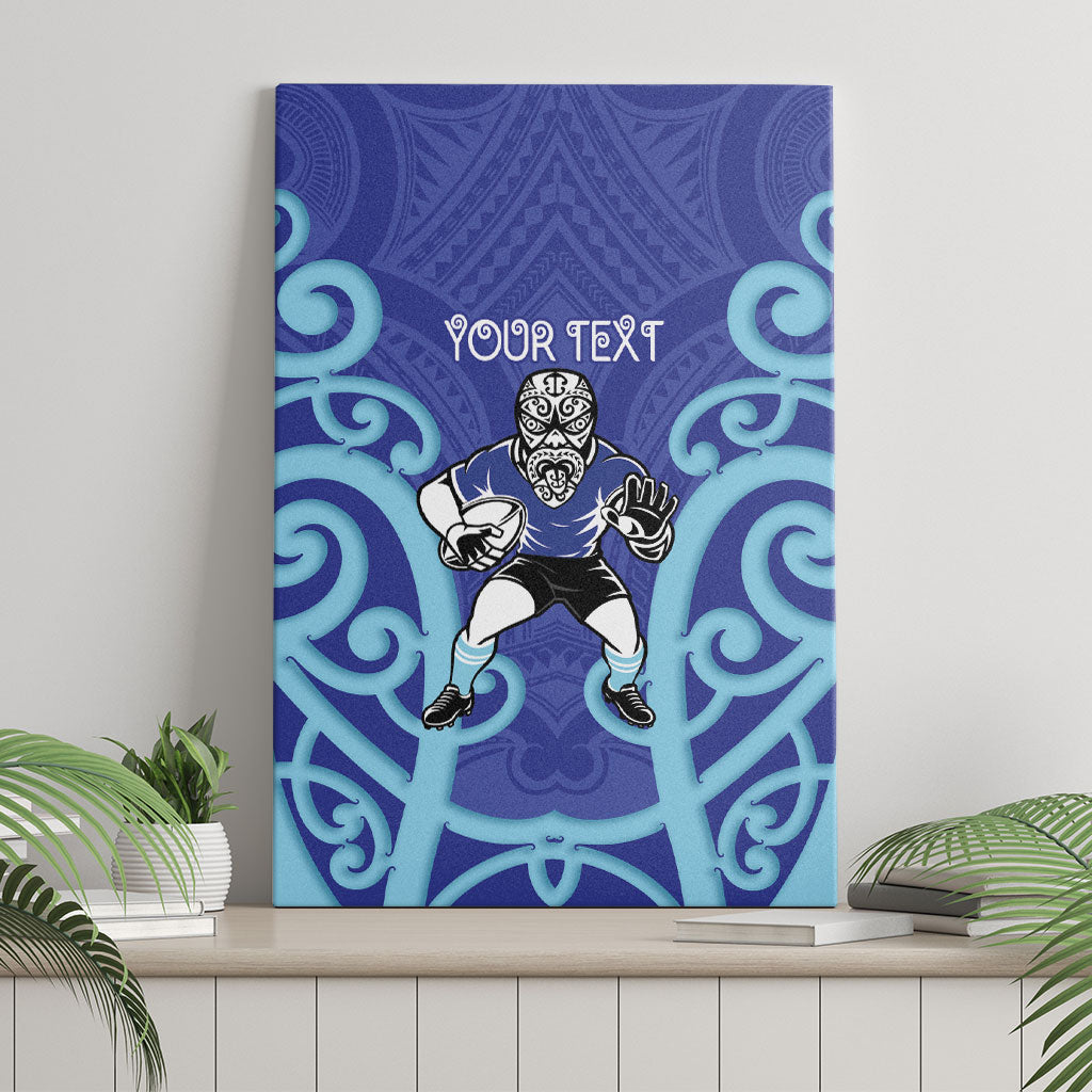 Northland Custom Rugby New Zealand Canvas Wall Art Aotearoa Maori Pukana Tiki Mascot