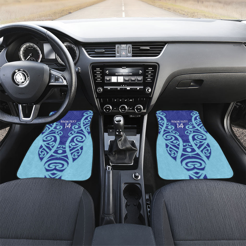 Northland Custom Rugby New Zealand Car Mats Aotearoa Maori Pukana Tiki Mascot