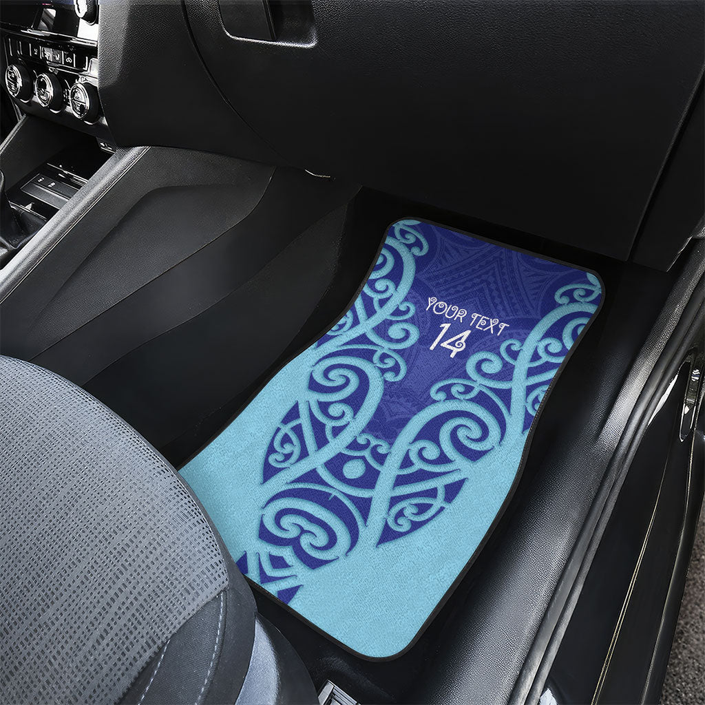 Northland Custom Rugby New Zealand Car Mats Aotearoa Maori Pukana Tiki Mascot