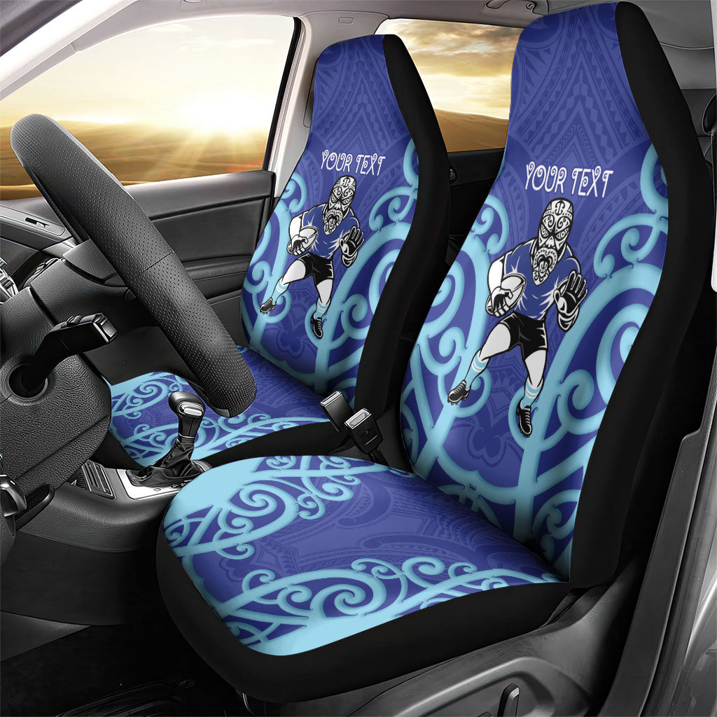 Northland Custom Rugby New Zealand Car Seat Cover Aotearoa Maori Pukana Tiki Mascot