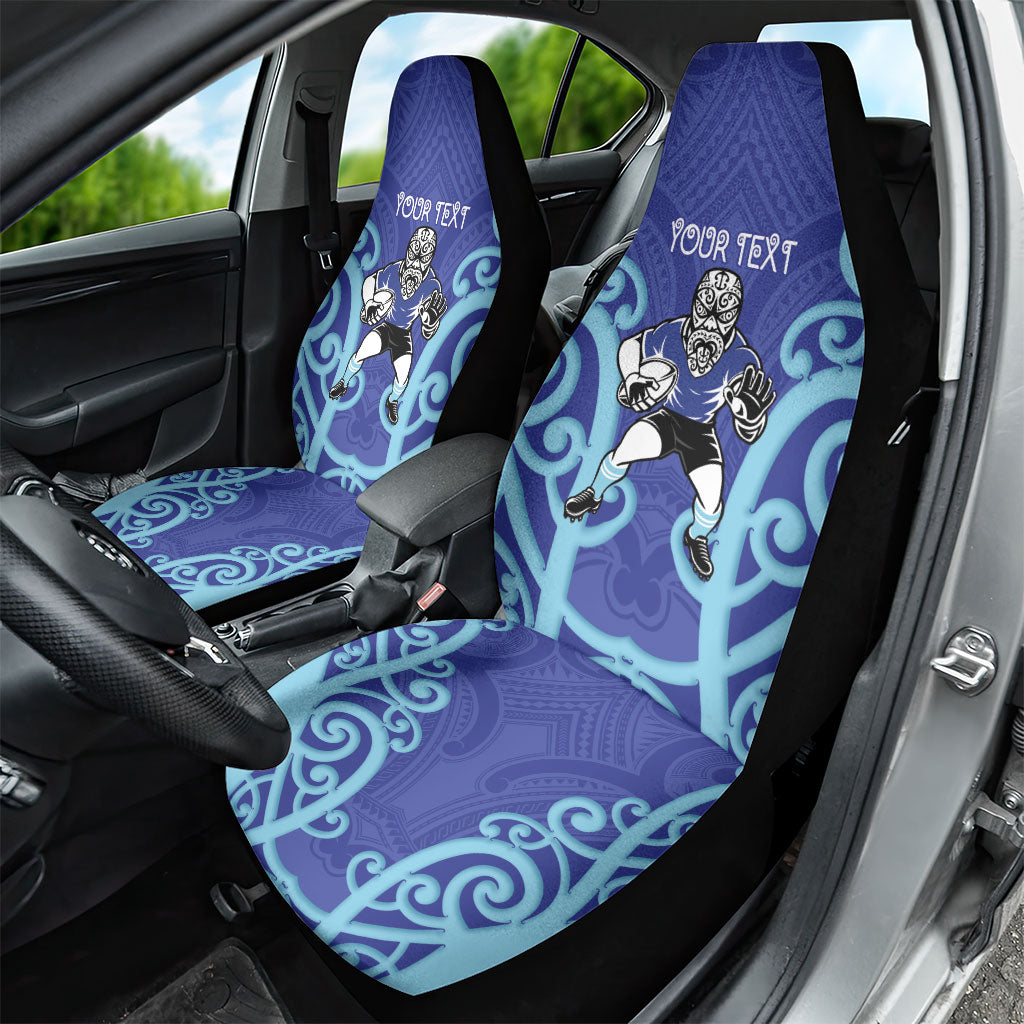 Northland Custom Rugby New Zealand Car Seat Cover Aotearoa Maori Pukana Tiki Mascot