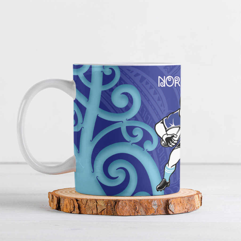 Northland Rugby New Zealand Ceramic Mug Aotearoa Maori Pukana Tiki Mascot