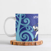 Northland Rugby New Zealand Ceramic Mug Aotearoa Maori Pukana Tiki Mascot