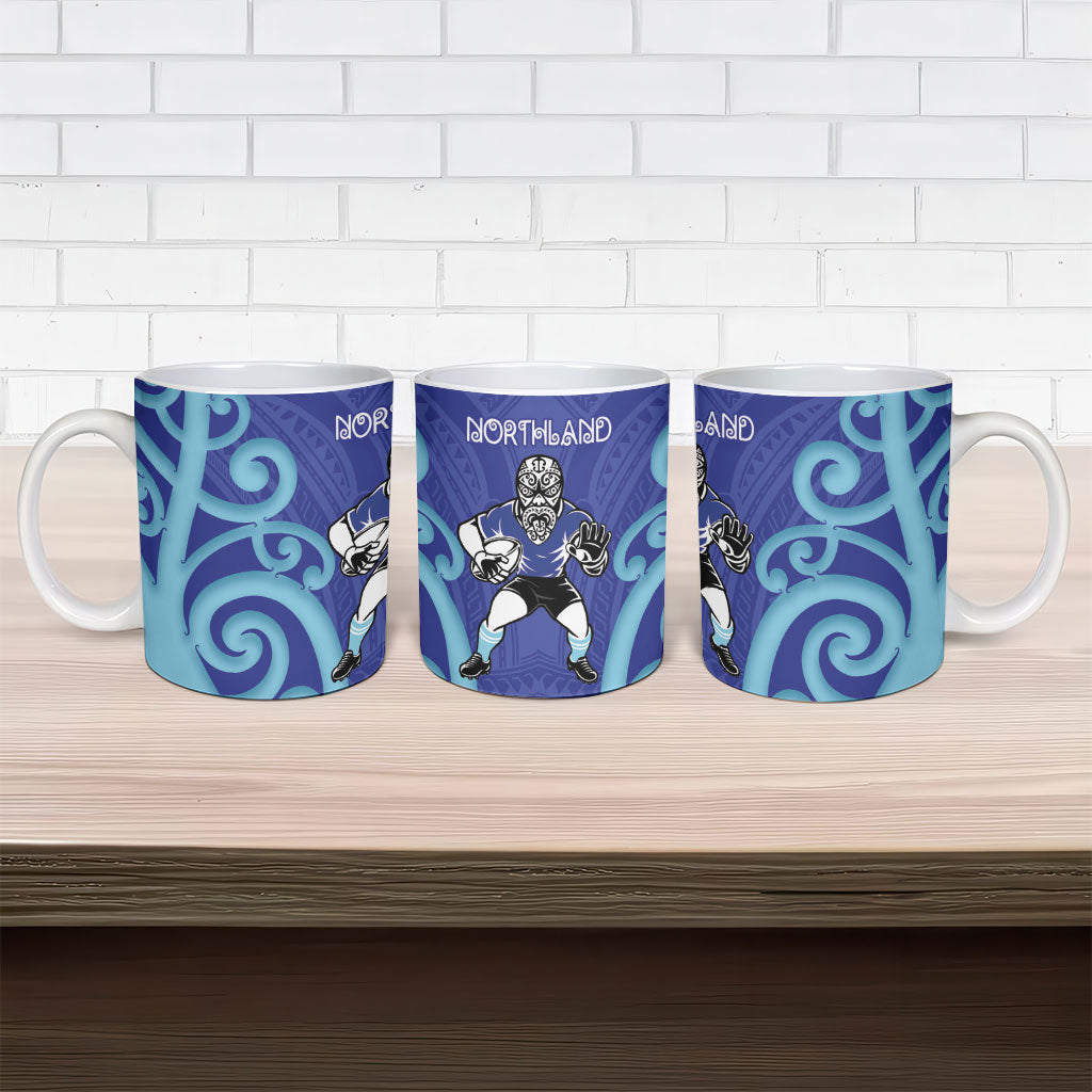 Northland Rugby New Zealand Ceramic Mug Aotearoa Maori Pukana Tiki Mascot