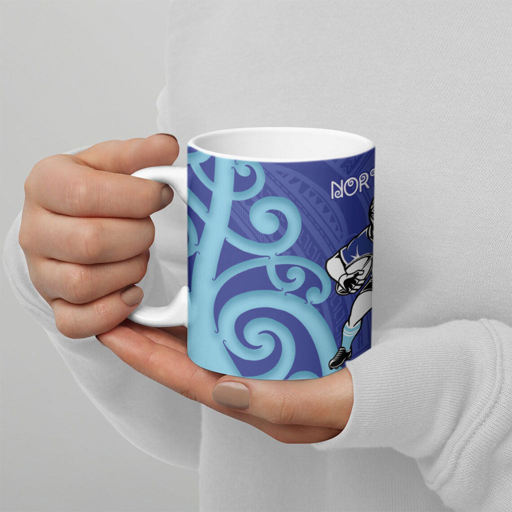 Northland Rugby New Zealand Ceramic Mug Aotearoa Maori Pukana Tiki Mascot