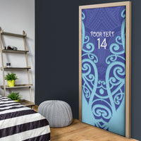 Northland Custom Rugby New Zealand Door Cover Aotearoa Maori Pukana Tiki Mascot