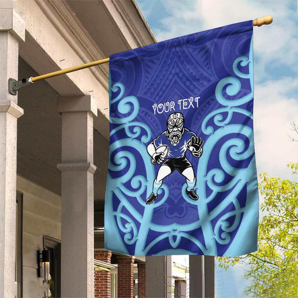 Northland Custom Rugby New Zealand Garden Flag Aotearoa Maori Pukana Tiki Mascot