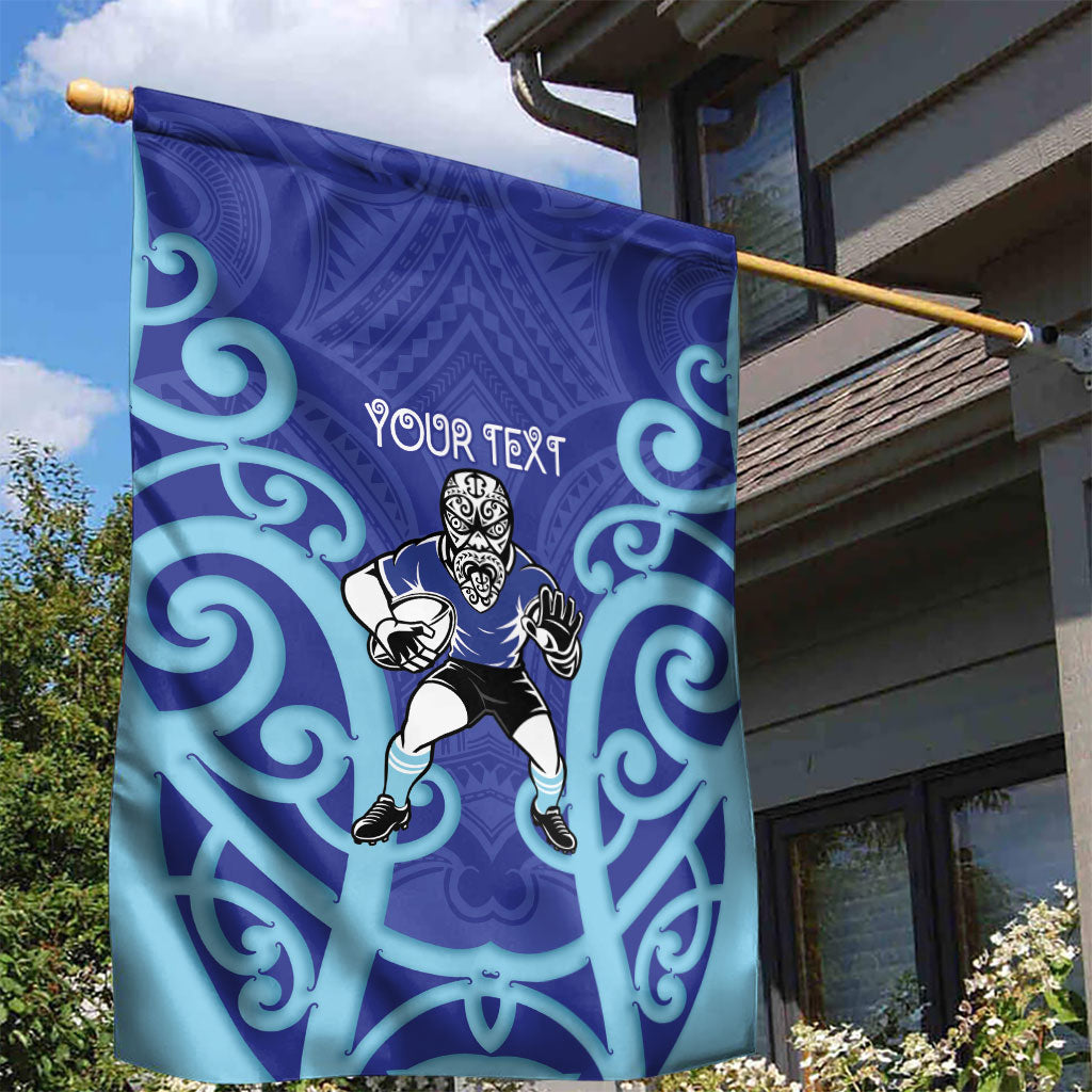 Northland Custom Rugby New Zealand Garden Flag Aotearoa Maori Pukana Tiki Mascot