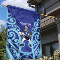 Northland Custom Rugby New Zealand Garden Flag Aotearoa Maori Pukana Tiki Mascot
